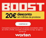 20€ de desconto em compras acima de 100€ produtos assinalados com o cupão