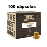 Pechincha! 100 cápsulas Note café Colômbia compatíveis com Nespresso por apenas 10,52€