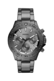 Fossil Relógio de quartzo em aço para homem – cinzento